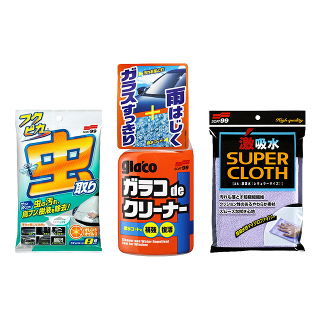 【送料無料】バッチリ撥水！虫・鳥フンスッキリセット