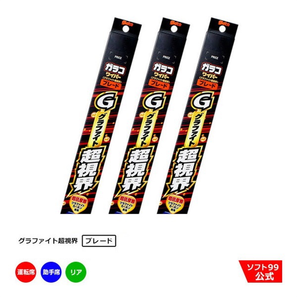 ガラコワイパーグラファイト ブレード 運転席側・助手席側+リアセット